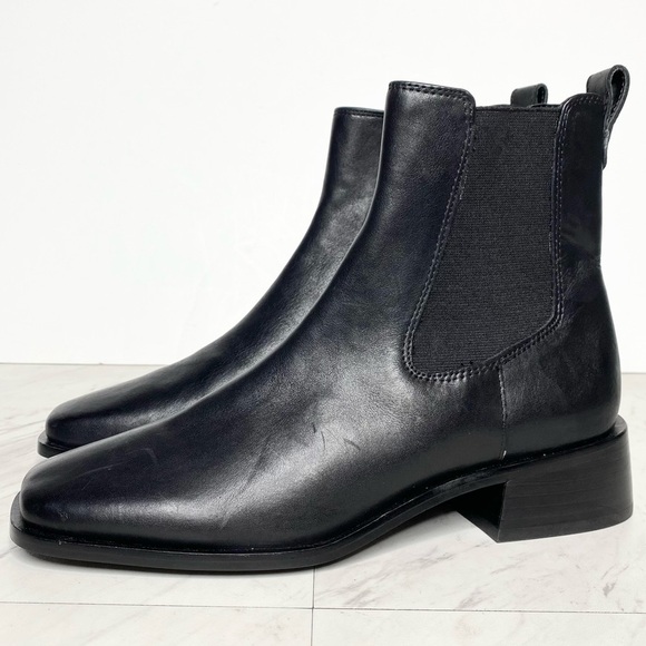 Sam Edelman Thelma Black Leather Chelsea Bootie 7M - Picture 1 of 15